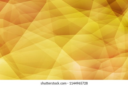 Light Orange vector polygonal template. Polygonal abstract illustration with gradient. Completely new template for your banner.