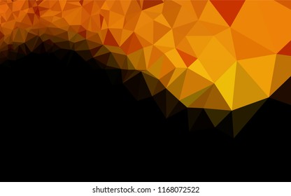 Light Orange vector polygonal template. A vague abstract illustration with gradient. Brand new design for your business.