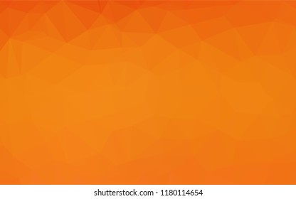 Light Orange vector polygonal template. Glitter abstract illustration with an elegant design. A completely new design for your business.
