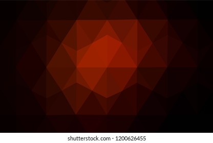 Light Orange vector polygonal template. A sample with polygonal shapes. Pattern for a brand book's backdrop.