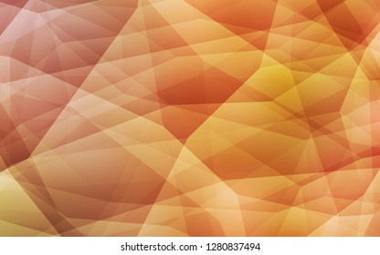 Light Orange vector polygonal template. Elegant bright polygonal illustration with gradient. A completely new design for your leaflet.