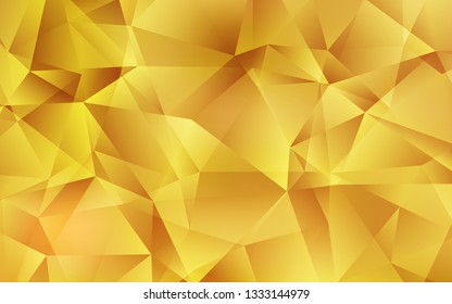 Light Orange vector polygonal template. Elegant bright polygonal illustration with gradient. Template for cell phone's backgrounds.