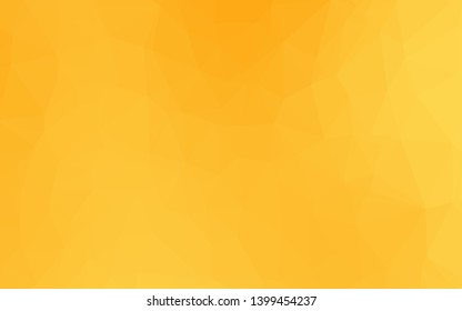 Light Orange vector polygonal template. Modern geometrical abstract illustration with gradient. Completely new design for your business.