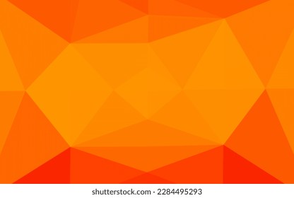Light Orange vector polygonal template. Shining colored illustration in a Brand new style. New texture for your design.