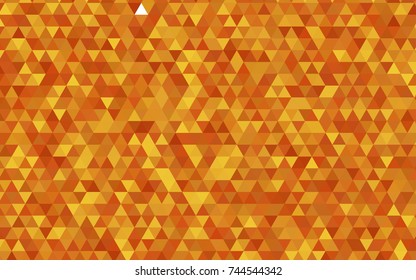 Light Orange vector polygonal template. Triangular geometric sample with gradient.  A completely new template for your business design.