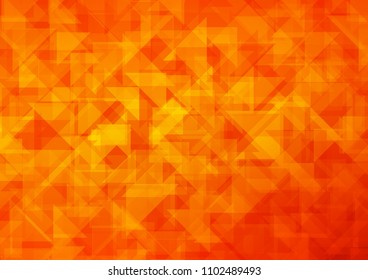 Light Orange vector polygonal polygonal. A vague abstract illustration with gradient. A completely new design for your business.