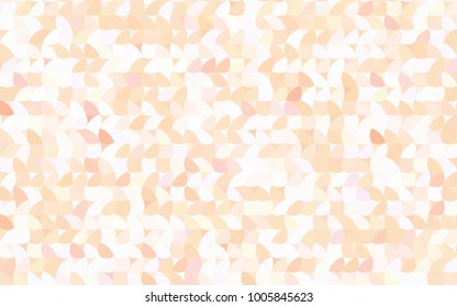 Light Orange vector red banner with set of circles, dots. Donuts Background. Creative Design Template. Technological halftone illustration.
