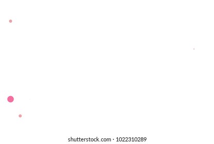 Light Orange vector red banner with set of circles, dots. Donuts Background. Creative Design Template. Technological halftone illustration.