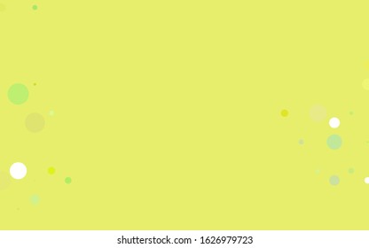 Light Orange vector red banner with set of circles, dots. Donuts Background. Creative Design Template. Technological halftone illustration.