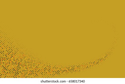 Light Orange vector red banner with set of circles, dots. Donuts Background. Creative Design Template. Technological halftone illustration.