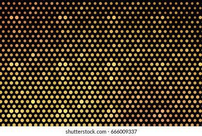 Light Orange vector red banner with set of circles, dots. Donuts Background. Creative Design Template. Technological halftone illustration.