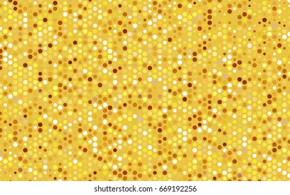 Light Orange vector red banner with set of circles, dots. Donuts Background. Creative Design Template. Technological halftone illustration.