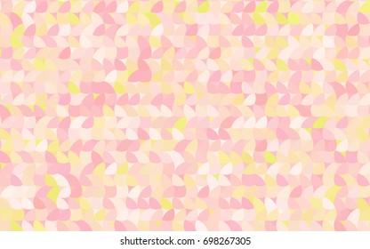 Light Orange vector red banner with set of circles, dots. Donuts Background. Creative Design Template. Technological halftone illustration.