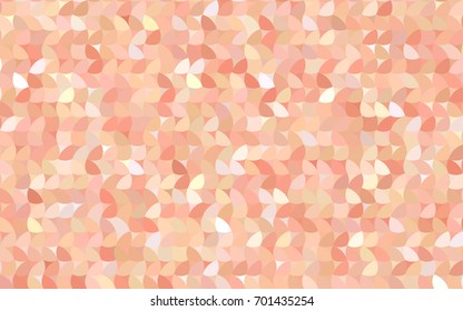 Light Orange vector red banner with set of circles, dots. Donuts Background. Creative Design Template. Technological halftone illustration.