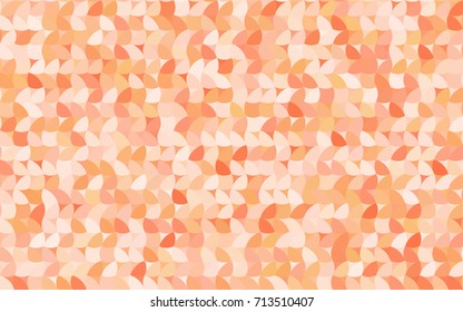 Light Orange vector red banner with set of circles, dots. Donuts Background. Creative Design Template. Technological halftone illustration.