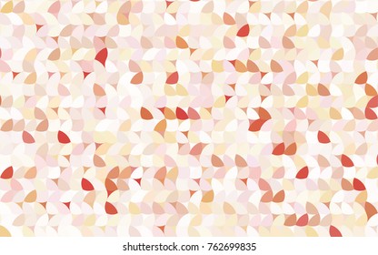Light Orange vector red banner with set of circles, dots. Donuts Background. Creative Design Template. Technological halftone illustration.