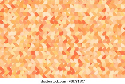 Light Orange vector red banner with set of circles, dots. Donuts Background. Creative Design Template. Technological halftone illustration.