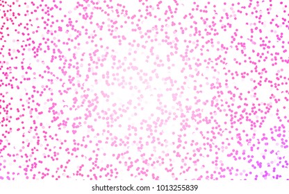 Light Orange vector red pattern of geometric circles, shapes. Colorful mosaic banner. Geometric background with colored disks.