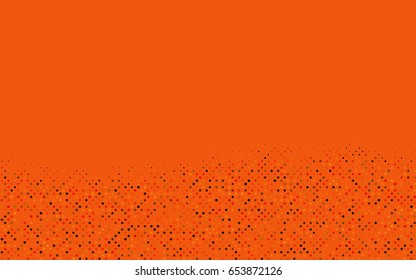 Light Orange vector red pattern of geometric circles, shapes. Colorful mosaic banner. Geometric background with colored disks.