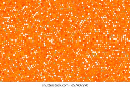 Light Orange vector red pattern of geometric circles, shapes. Colorful mosaic banner. Geometric background with colored disks.