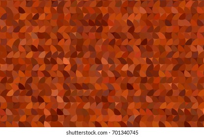 Light Orange vector red pattern of geometric circles, shapes. Colorful mosaic banner. Geometric background with colored disks.