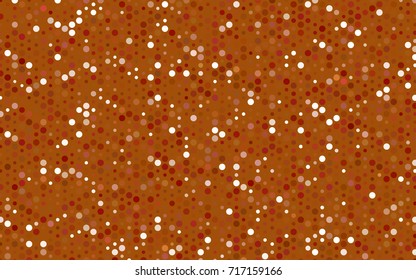 Light Orange vector red pattern of geometric circles, shapes. Colorful mosaic banner. Geometric background with colored disks.