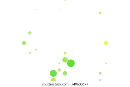 Light Orange vector red pattern of geometric circles, shapes. Colorful mosaic banner. Geometric background with colored disks.