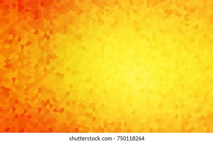 Light Orange vector red pattern of geometric circles, shapes. Colorful mosaic banner. Geometric background with colored disks.