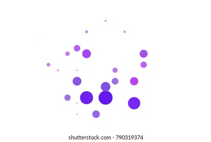 Light Orange vector red pattern of geometric circles, shapes. Colorful mosaic banner. Geometric background with colored disks.