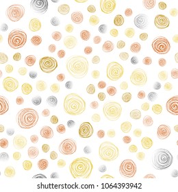 Light Orange vector seamless abstract doodle wallpaper. Decorative illustration with doodles on abstract template. Doodle design can be used for your web site.