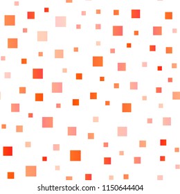 Light Orange vector seamless backdrop with rectangles, squares. Illustration with set of colorful rectangles. Pattern for commercials.