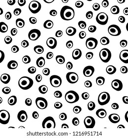 Light Orange vector seamless backdrop with dots, spots. Modern abstract illustration with colorful water drops. Pattern for design of window blinds, curtains.