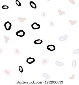 Light Orange vector seamless backdrop with dots. Abstract illustration with colored bubbles in nature style. Template for business cards, websites.