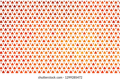 Light Orange vector seamless backdrop with lines, triangles. Abstract gradient illustration with triangles. Template for business cards, websites.