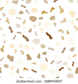 Light Orange vector seamless background with curved circles. A completely new color illustration in marble style. A completely new memphis design for your business.