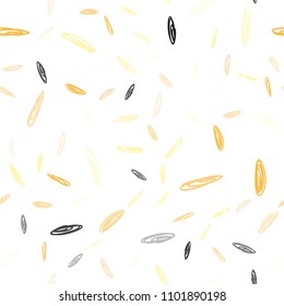 Light Orange vector seamless background with bubbles. Beautiful colored illustration with blurred circles in nature style. Pattern can be used for futuristic ad, booklets.