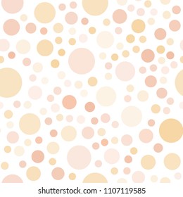 Light Orange vector seamless background with bubbles. Blurred decorative design in abstract style with bubbles. Pattern can be used for beautiful websites.