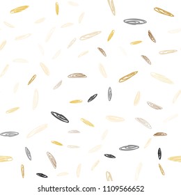Light Orange vector seamless background with bubbles. Beautiful colored illustration with blurred circles in nature style. Completely new template for your brand book.