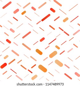 Light Orange vector seamless background with straight lines. Lines on blurred abstract background with gradient. Best design for your ad, poster, banner.