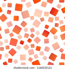 Light Orange vector seamless background with rectangles. Rectangles on abstract background with colorful gradient. Pattern for commercials.