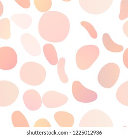 Light Orange vector seamless background with bubbles. Blurred decorative design in abstract style with bubbles. Pattern for design of window blinds, curtains.