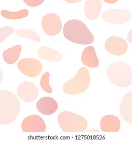 Light Orange vector seamless background with bubbles. Abstract illustration with colored bubbles in nature style. Trendy design for wallpaper, fabric makers.