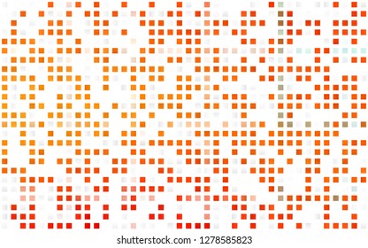 Light Orange vector seamless background with rectangles. Rectangles on abstract background with colorful gradient. Trendy design for wallpaper, fabric makers.