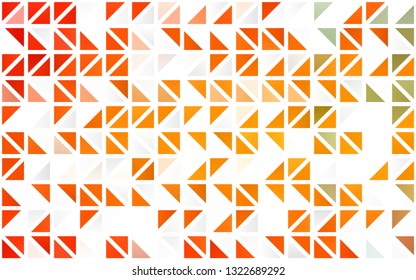 Light Orange vector seamless background with triangles. Abstract gradient illustration with triangles. Pattern for design of window blinds, curtains.