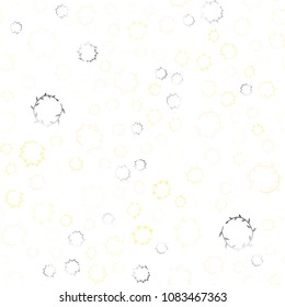 Light Orange vector seamless  cover with spots. Glitter abstract illustration with blurred drops of rain. Completely new template for your brand book.