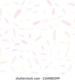 Light Orange vector seamless cover with spots. Beautiful colored illustration with blurred circles in nature style. New design for ad, poster, banner of your website.