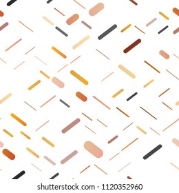 Light Orange vector seamless cover with long lines. Modern geometrical abstract illustration with staves. The template can be used as a background.