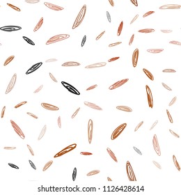 Light Orange vector seamless cover with spots. Illustration with set of shining colorful abstract circles. Pattern can be used as texture of wallpapers.