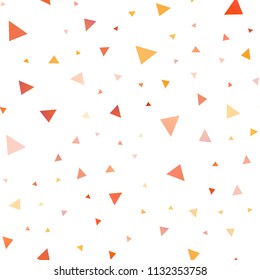 Light Orange vector seamless cover in polygonal style. Abstract gradient illustration with triangles. The template can be used as a background.