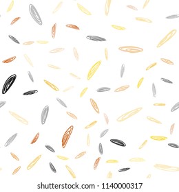 Light Orange vector seamless cover with spots. Blurred bubbles on abstract background with colorful gradient. Pattern can be used for futuristic ad, booklets.